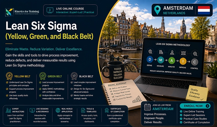amsterdam Lean Six Sigma (Yellow, Green, and Black Belt)