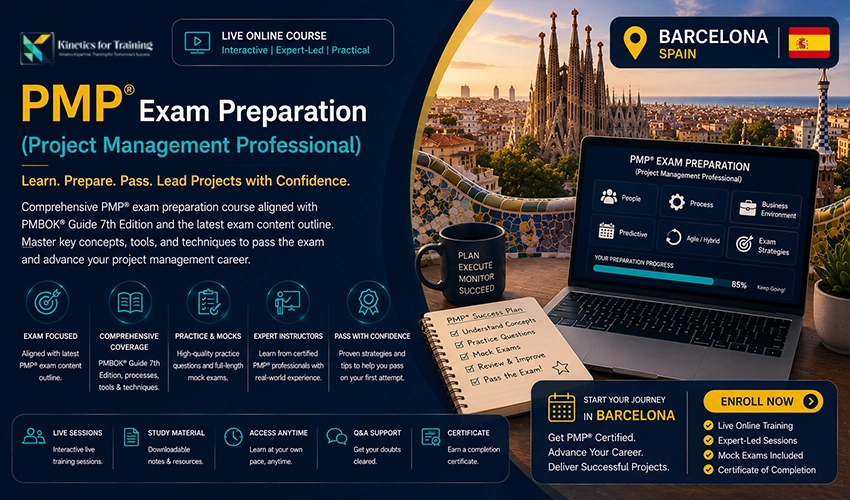 barcelona PMP Exam Preparation (Project Management Professional)