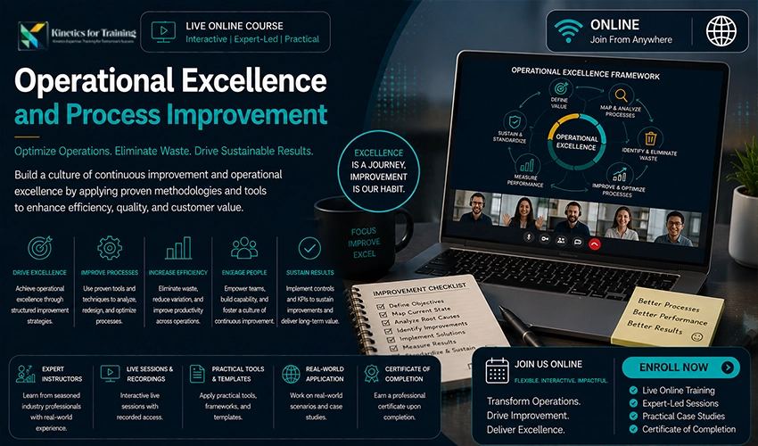 online Operational Excellence and Process Improvement